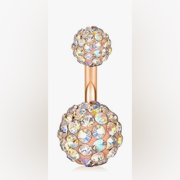 Jewelry - NWT 14G Surgical Steel Belly Button Ring Navel Ear Rings Body Piercing Jewelry